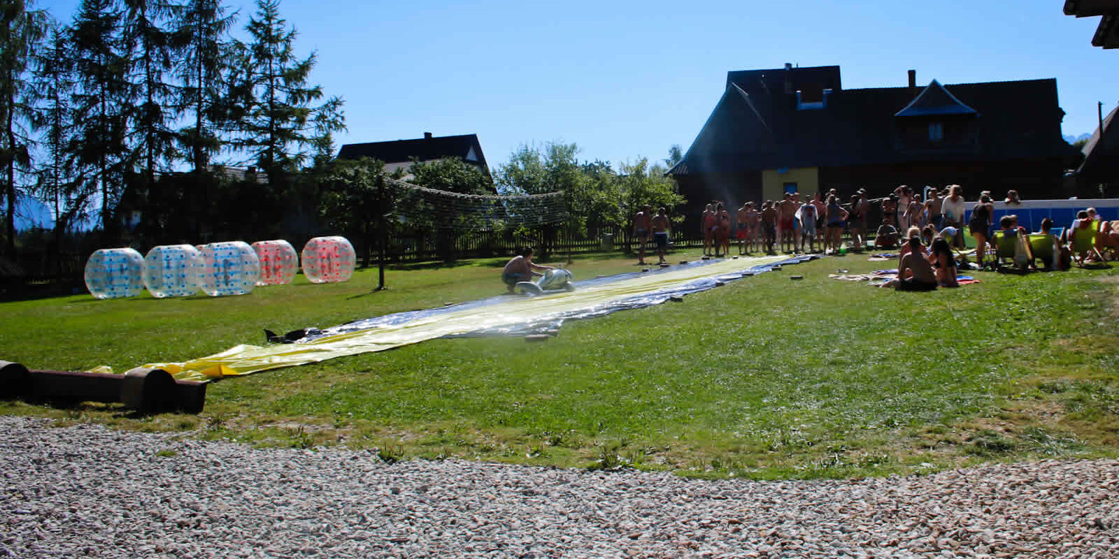 Bumper Ball w górach – gra w plenerze